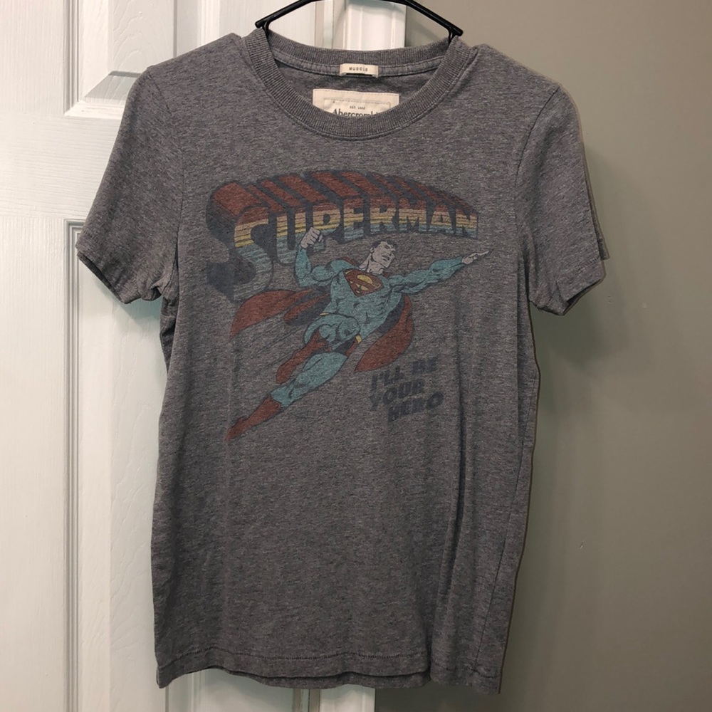 A&f Superman graphic tee